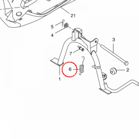 YAMAHA - sprezyna nr: 9050632X0300