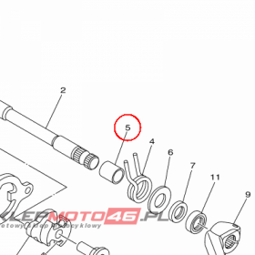 YAMAHA - TULEJA DYSTANS. nr: 905601228000