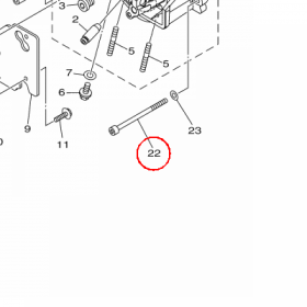 YAMAHA - BOLT nr: 913120609500