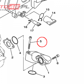 YAMAHA - sruba nr: 913170604000