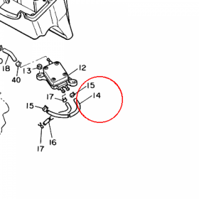 YAMAHA - TUBE, FLEXIBLE VINYL(8AU) nr: 91A200503900