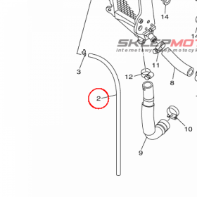 YAMAHA - TUBE, FLEXIBLE VINYL(8AE) nr: 91A200506500