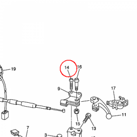 YAMAHA - BOLT, BUTTON HEAD nr: 920120501200