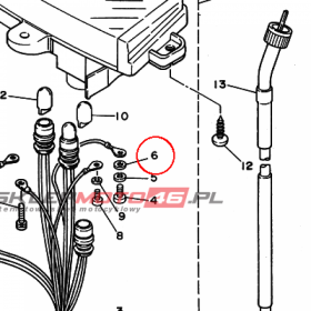 YAMAHA - WASHER, PLATE (525) nr: 929010460000