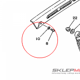 YAMAHA - WASHER, PLATE (517) nr: 929010560000