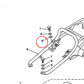 YAMAHA - WASHER(526) nr: 929010860000