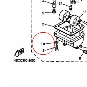 YAMAHA - WASHER,SPRING nr: 929020410000