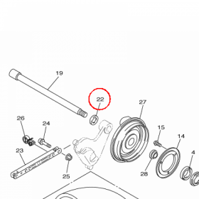 YAMAHA - WASHER nr: 929022060000