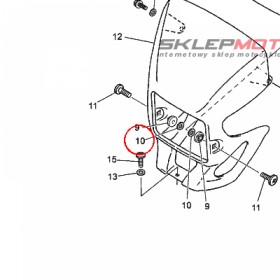 YAMAHA - WASHER nr: 9290N0810000