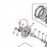 YAMAHA - podkladka sprez. nr: 929900620000
