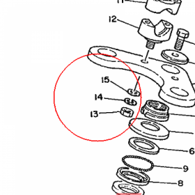 YAMAHA - podkladka sprez. nr: 929901010000