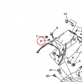 YAMAHA - WASHER nr: 9299R0620000