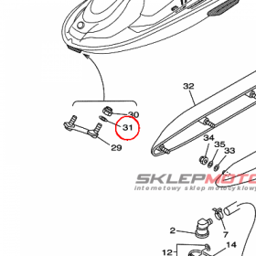 YAMAHA - WASHER nr: 9299R0820000
