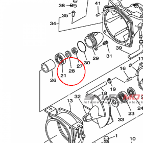YAMAHA - WASHER nr: 9299R1660000