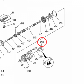 YAMAHA - simmering nr: 931011507400
