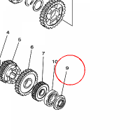 YAMAHA - simmering nr: 931011709300