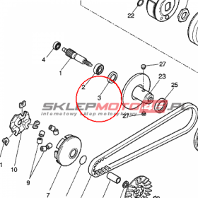 YAMAHA - simmering nr: 931021746700