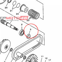 YAMAHA - simmering nr: 931022580000