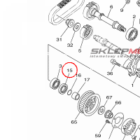 YAMAHA - simmering nr: 93102-42008-00 > 931024200800