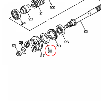 YAMAHA - simmering nr: 931024445400