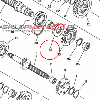 YAMAHA - simmering nr: 931024546500