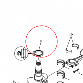 YAMAHA - simmering nr: 9310248M6000