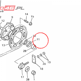 YAMAHA - simmering nr: 931064004100