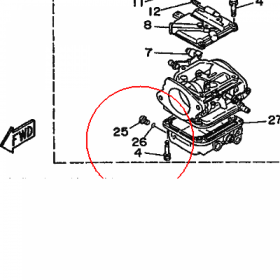 YAMAHA - uszczelniacz nr: 932100423000
