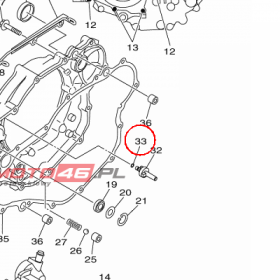 YAMAHA - uszczelniacz nr: 932100509800