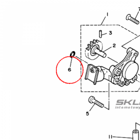 YAMAHA - uszczelniacz nr: 932100624500