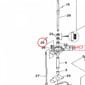 YAMAHA - uszczelniacz nr: 9321006ME600