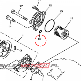 YAMAHA - uszczelniacz nr: 932100713500