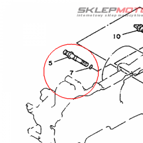 YAMAHA - uszczelniacz nr: 932100743500