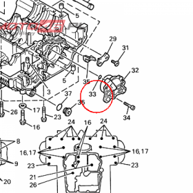 YAMAHA - uszczelniacz nr: 932100743800
