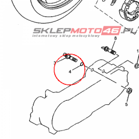 YAMAHA - uszczelniacz nr: 932100789000