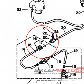 YAMAHA - uszczelniacz nr: 932100828700