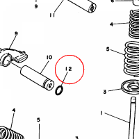 YAMAHA - uszczelniacz nr: 932100935000