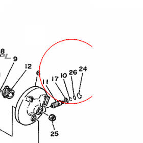YAMAHA - uszczelniacz nr: 932101009600