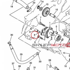 YAMAHA - uszczelniacz nr: 932101019700