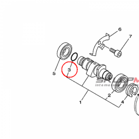 YAMAHA - uszczelniacz nr: 93210108B100