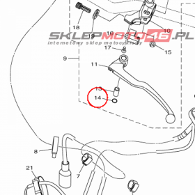 YAMAHA - uszczelniacz nr: 93210108H500