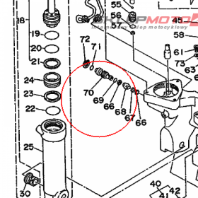 YAMAHA - uszczelniacz nr: 9321010M7400