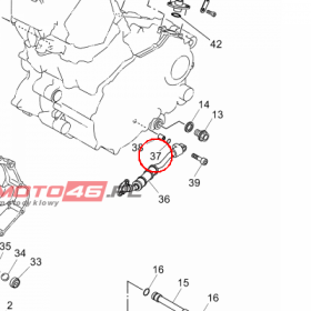 YAMAHA - uszczelniacz nr: 9321010X0000
