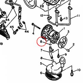 YAMAHA - uszczelniacz nr: 932101176500
