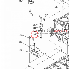 YAMAHA - uszczelniacz nr: 932101201600