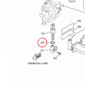 YAMAHA - uszczelniacz nr: 9321013M4300