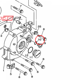 YAMAHA - uszczelniacz nr: 932101489900