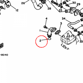 YAMAHA - uszczelniacz nr: 932101627500