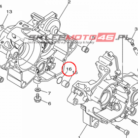YAMAHA - uszczelniacz nr: 932101631400