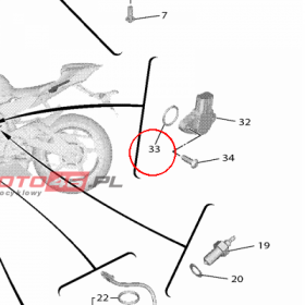YAMAHA - uszczelniacz nr: 932101700800